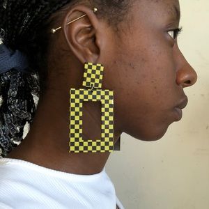 Yellow and Black earrings